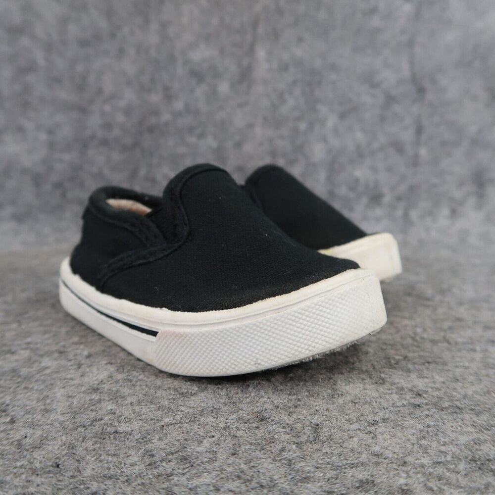 Garanimals Shoes Baby 2 Sneakers Slip On Canvas Casual Black Timmy Infant Boy